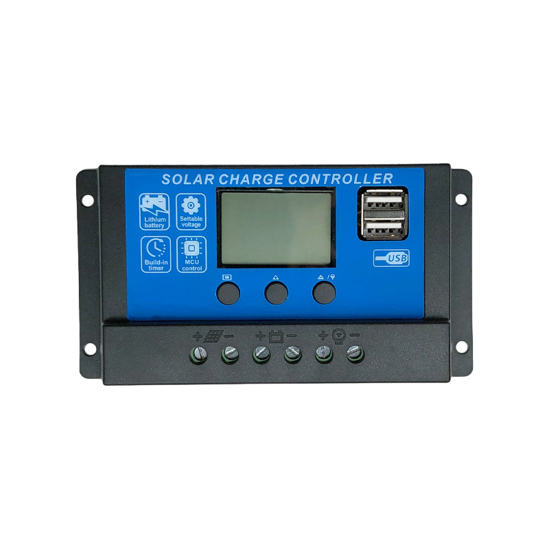 PWM Solar Charge Controller 10A 20A 30A 12V/24V With LCD Display and Dual USB